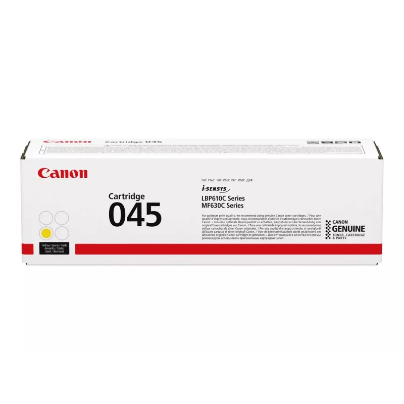 Oryginalny żółty wkład tonera Canon 045, 1 szt.