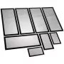 Zestaw filtrów przeciwkurzowych Demciflex do Lian Li PC-O11 Air - czarny/czarny