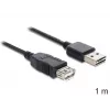 Kabel USB DeLOCK EASY-USB 2.0-A 1m Czarny