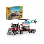 Zestaw LEGO Creator 2-w-1 Ciężarówka z platformą i śmigłowiec 31146, konwertowalna konstrukcja dla dzieci