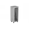 LANBERG 19-calowa 32U stojąca szafa rack 600×600 mm szara z perforowanymi drzwiami i LCD (płaska paczka)