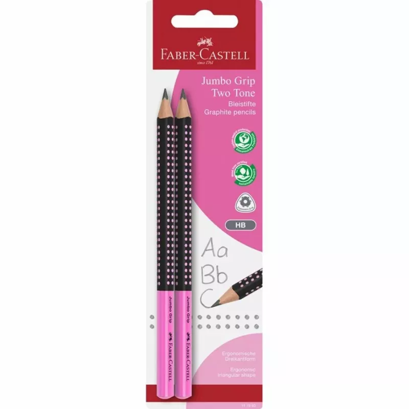 FABER-CASTELL ołówek Jumbo Grip Two Tone 2xBS BK