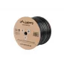 Kabel sieciowy LANBERG Cat5e U/UTP LCU5-12CU-0305-BK, miedź 24 AWG, 305 m, czarny