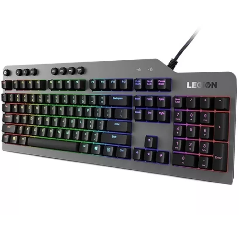 Mechaniczna klawiatura gamingowa Lenovo Legion K500 — pełnowymiarowa 104-klawiszowa…