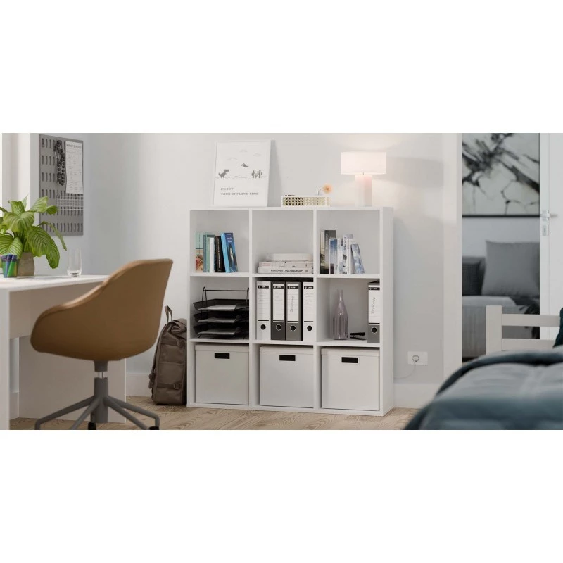 MALAX 3x3 H Biały SHELVING UNIT