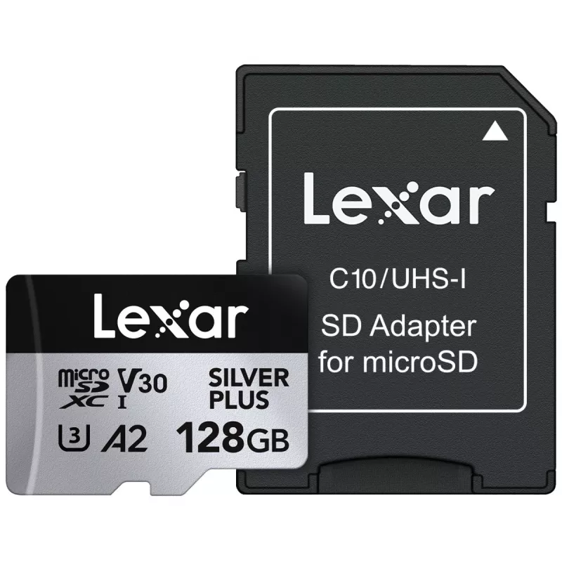 Pamięć Flash Lexar 128 GB UHS-I MicroSDXC Professional srebrny PLUS