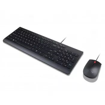 Lenovo 4X30L79897 klawiatura Mysz w zestawie Uniwersalny USB QWERTZ Niemiecki Czarny