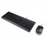 Lenovo 4X30L79897 klawiatura Mysz w zestawie Uniwersalny USB QWERTZ Niemiecki Czarny