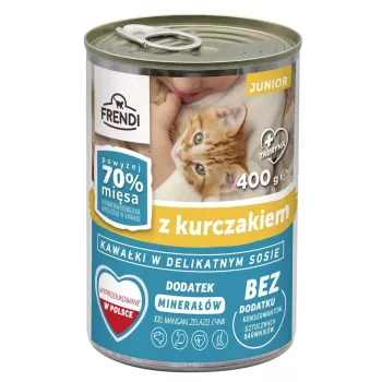 Mokra karma dla kota Frendi junior z kurczakiem 400 g