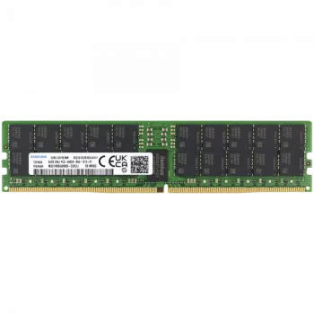 Samsung - DDR5 - Modul - 64GB - DIMM 288-PIN - 4800 MHz / PC5-38400 - CL40 registriert - ECC (M321R8GA0BB0-CQK)