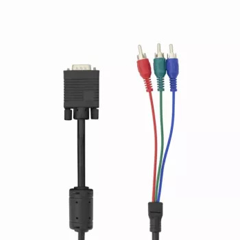 Kabel VGA do 3×RCA SBOX VGA-1022 M/M 2 m, męski VGA do trzech RCA composite, długość 2 metry