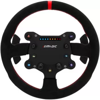 Kierownica Simagic GTS Alcantara S202 — pokryta Alcantarą kierownica do wyścigów symulacyjnych, model S202