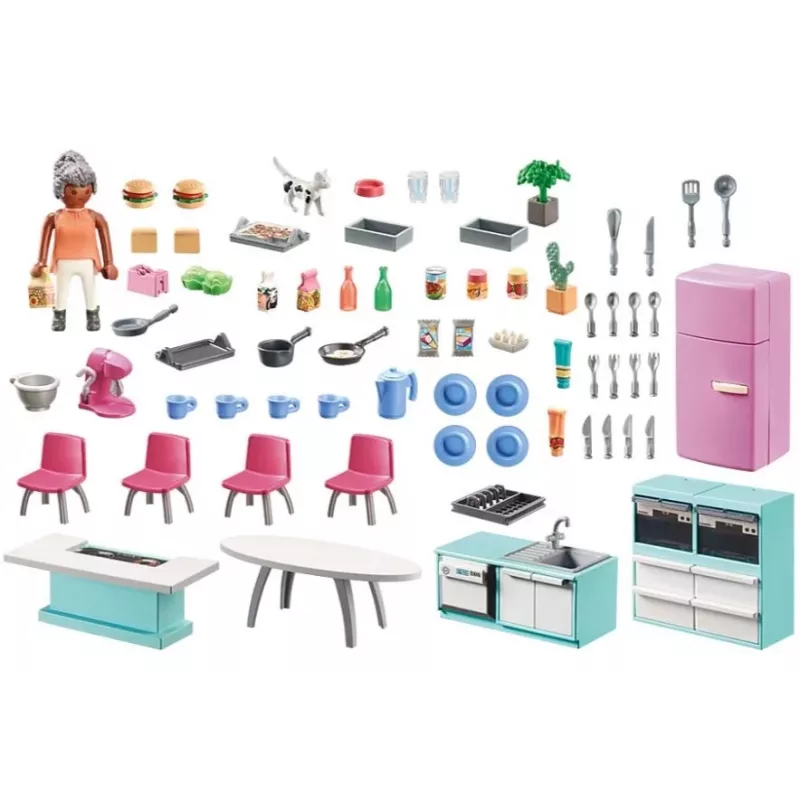 Kitchen Playmobil My Life Kitchen 71608 Wielokolorowy Plastik 4-10 lat