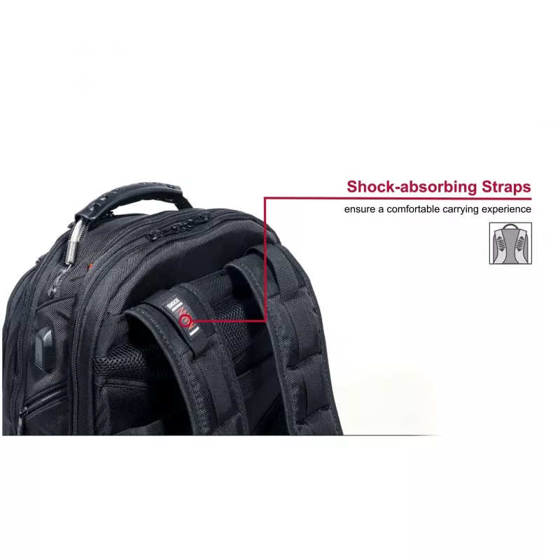 Wenger IBEX Deluxe - plecak na notebooka - 43,2 cm - 35,60 cm (14) - 40,6 cm (16) - czarny (606493)