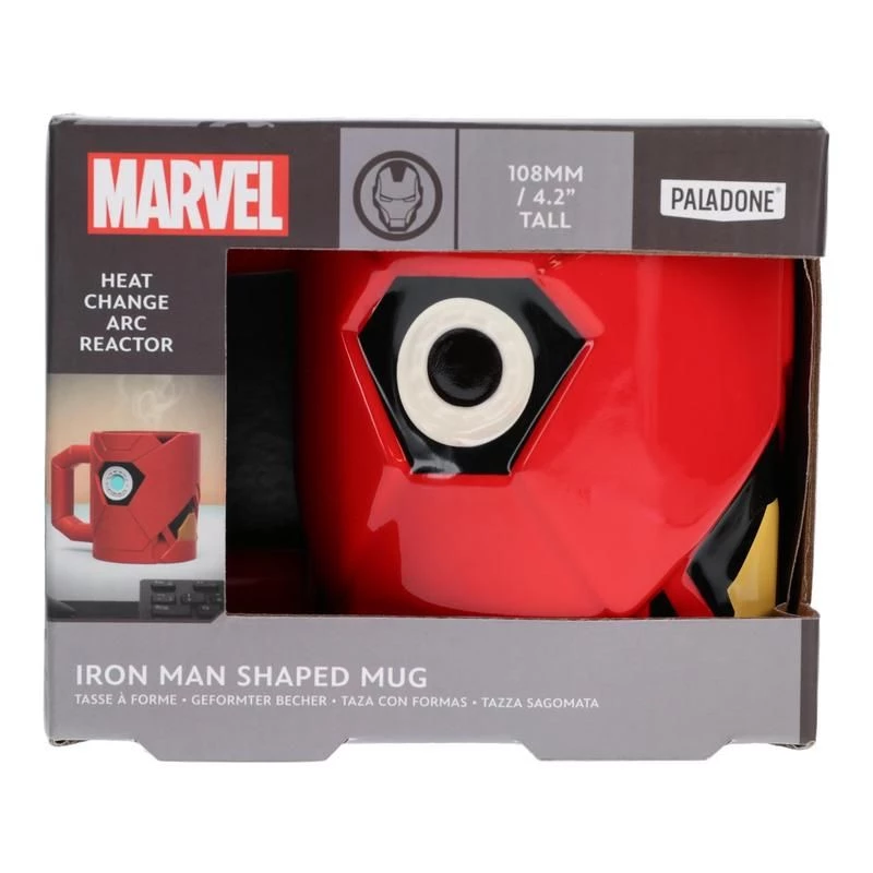 Kubek Paladone Iron Man Kształt Czerwony 0,5L Pojedynczy
