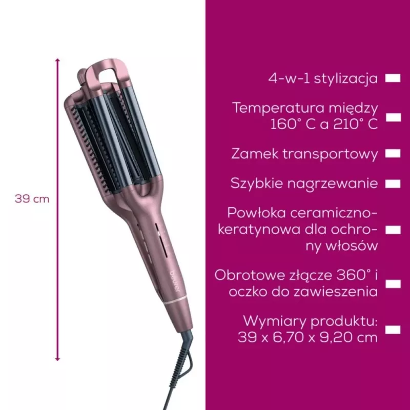 Lokówko-prostownica Beurer HT65 2-w-1, model HT65
