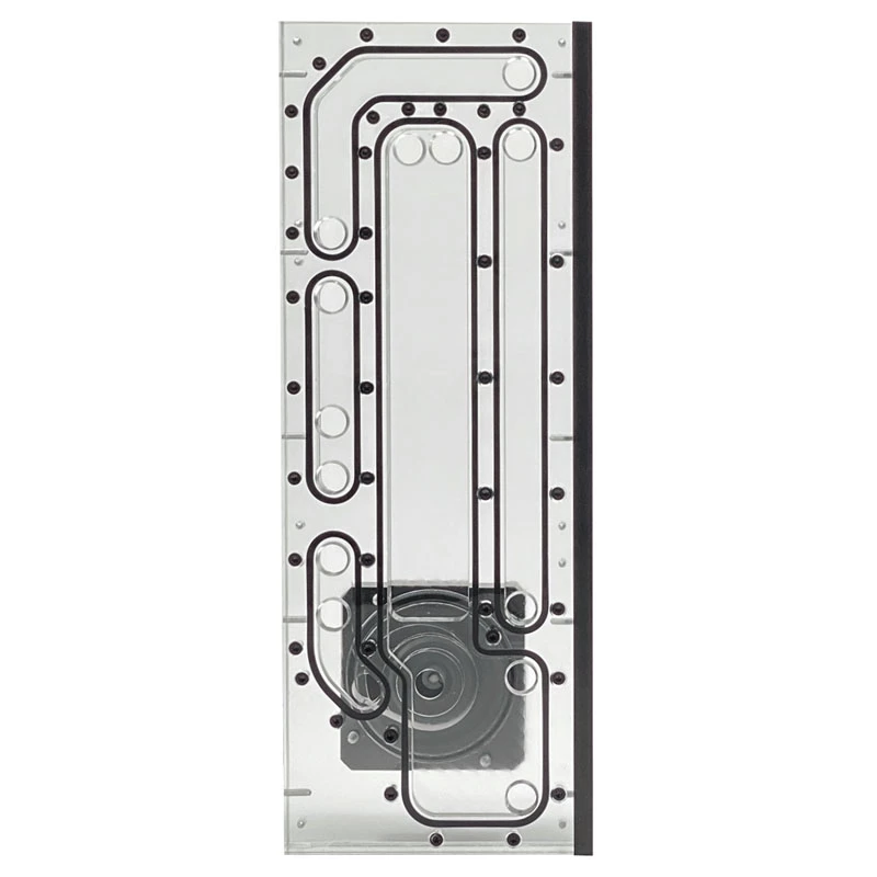 Stealkey Customs SK-Crossflow do Lian Li - O11D XL Evo Distroplate D5/DDC - akryl