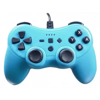 Przewodowy kontroler SUBSONIC SA5488-1 Neon niebieski — dla Nintendo Switch, połączenie przewodowe