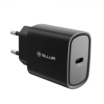 Ładowarka sieciowa Tellur 20W USB-C PD czarna