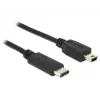 Kabel USB DeLOCK 83603 USB 2.0 1m USB C Mini-USB B Czarny