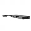 Hub USB Type‑C zielony Cell HUBGC01 — 7 portów: 3×USB‑A 3.2 Gen 1, 1×USB‑C 3.2 Gen 1, HDMI, czytnik microSD+SD — srebrny