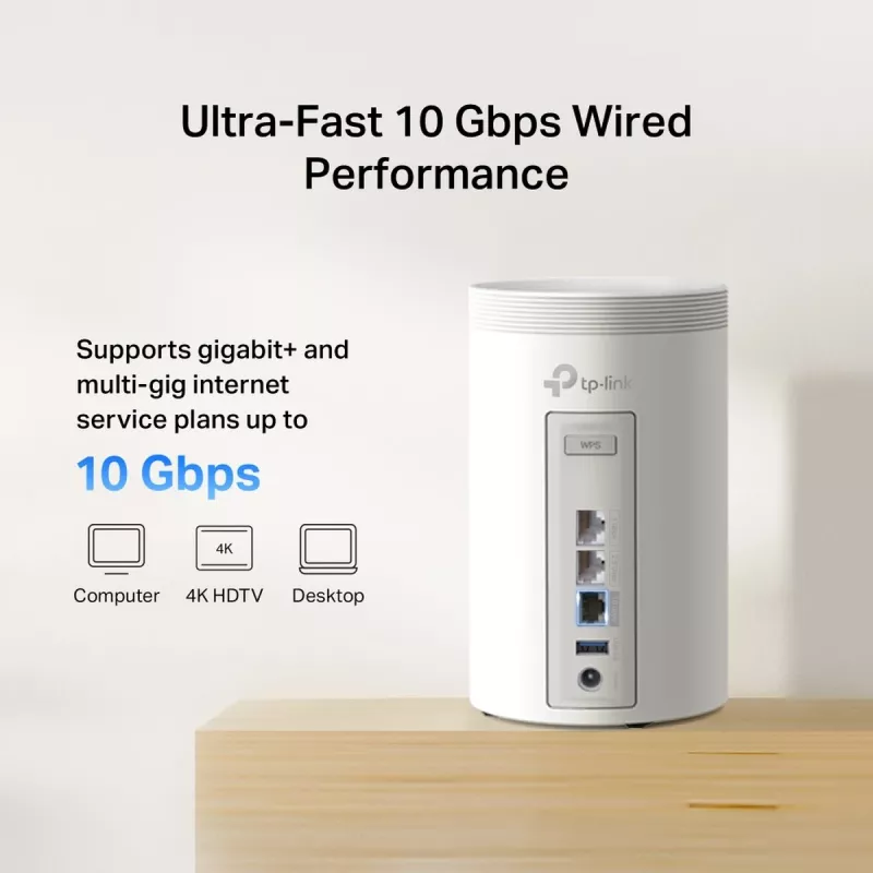 Bezprzewodowy system routerów mesh TP‑LINK Deco BE68 (zestaw 3 szt.) zestaw Wi‑Fi 7 mesh