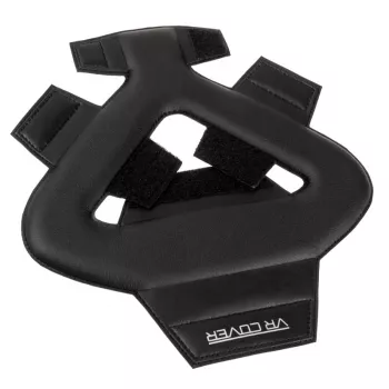 Piankowa podkładka na pasek na głowę do Oculus Quest protector od vr cover (Czarna)
