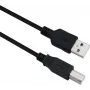 Kabel USB Helos 288306 USB 2.0 3m USB A USB B Czarny
