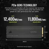 CORSAIR MP700 PRO - SSD - 1TB - wewnętrzny - M.2 2280 - PCI Express 5,0 x4 (NVMe) - 256-Bit-AES (CSSD-F1000GBMP700PRO)