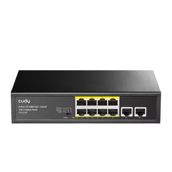 Przełącznik sieciowy Cudy FS1010P Fast Ethernet (10/100) Power over Ethernet (PoE) Czarny