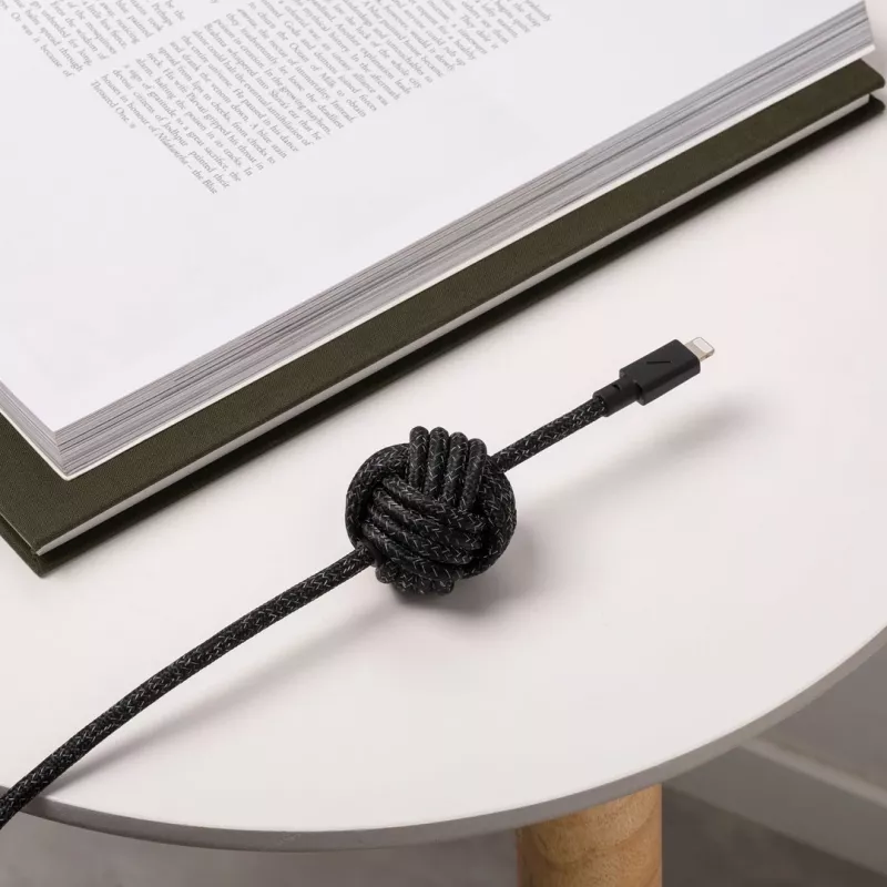 Kabel USB-C na Lightning Native Union Night kabel 3 m — Czarny/Szary, długość 3 m
