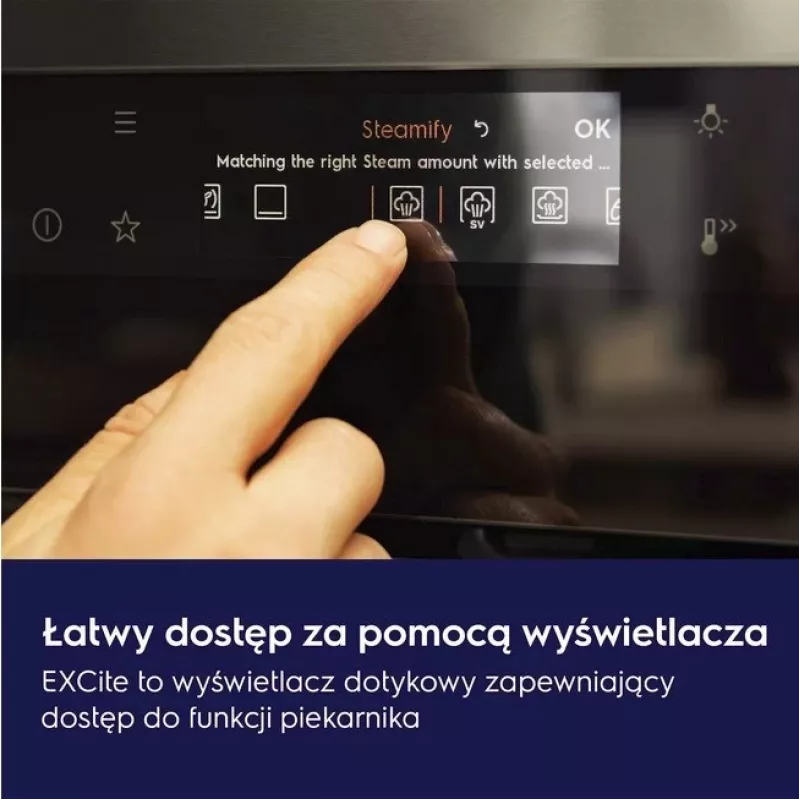 Piekarnik do zabudowy Electrolux LOB8S38V — 70 l, klasa energetyczna A++, 220–240 V, czyszczenie parowe, prowadnice teleskopowe, wyświetlacz LED