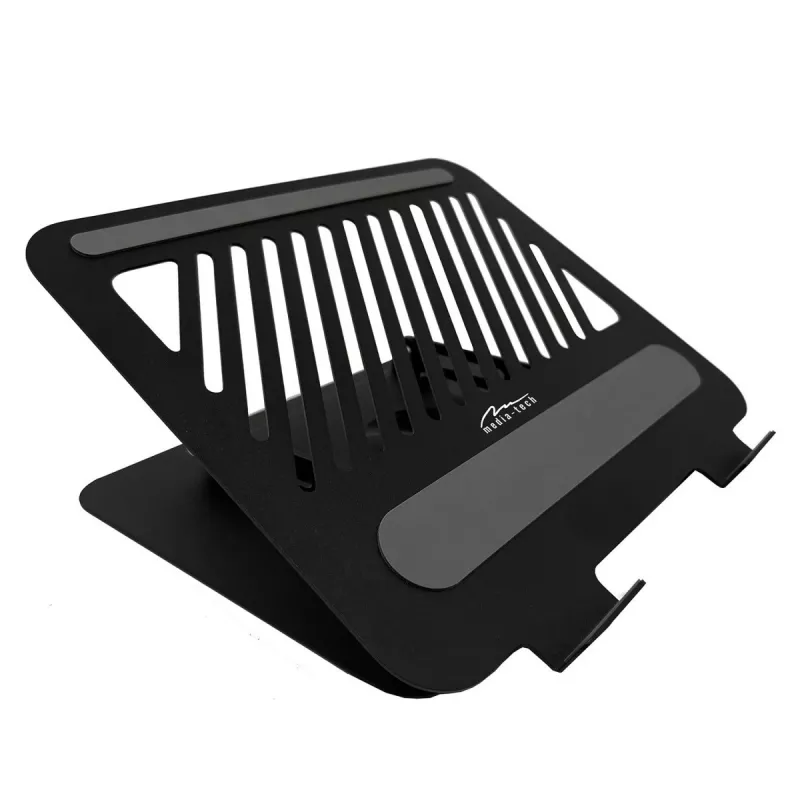 Stojak na laptopa MEDIA-TECH MT2662 — regulowana wysokość, składany, aluminiowy, do laptopów 10–17 cali