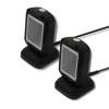 Stały czytnik kodów 1D/2D QOLTEC 50864, czujnik LED, USB przewodowy, czarny, 145×85×80 mm
