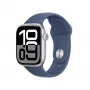 Apple Watch S10 Aluminium Cellular 42mm Silver (Sport bracelet denim) S/M