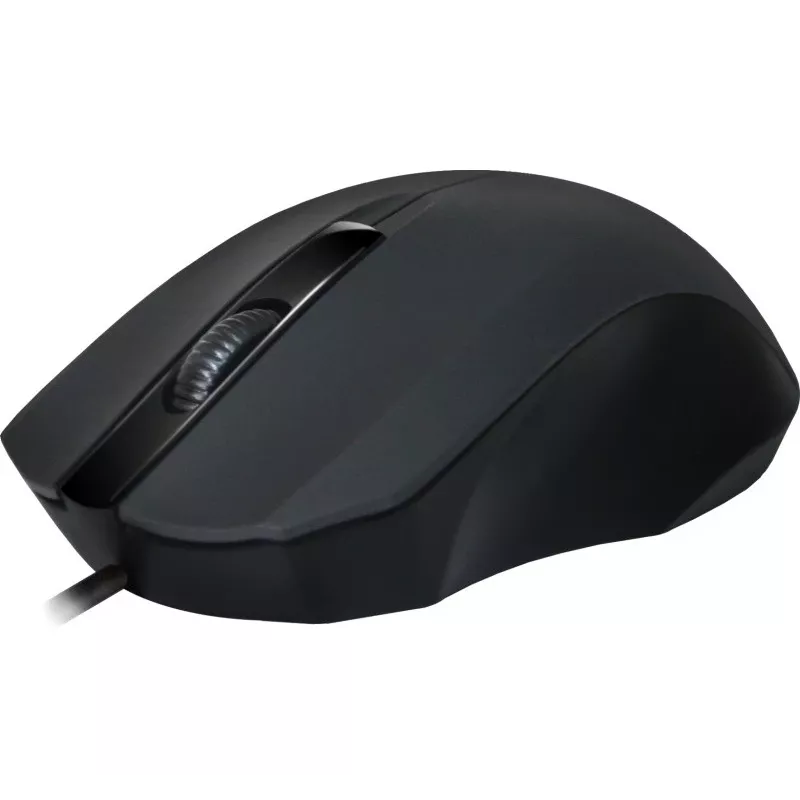 Przewodowa mysz optyczna DEFENDER MM-310 USB Type-A, 1000 DPI, symetryczna, 2 przyciski, czarna, kabel 1,35 m