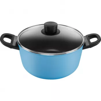 Patelnia Ballarini Caprera 2H 24 cm, nieprzywierająca, niebieska