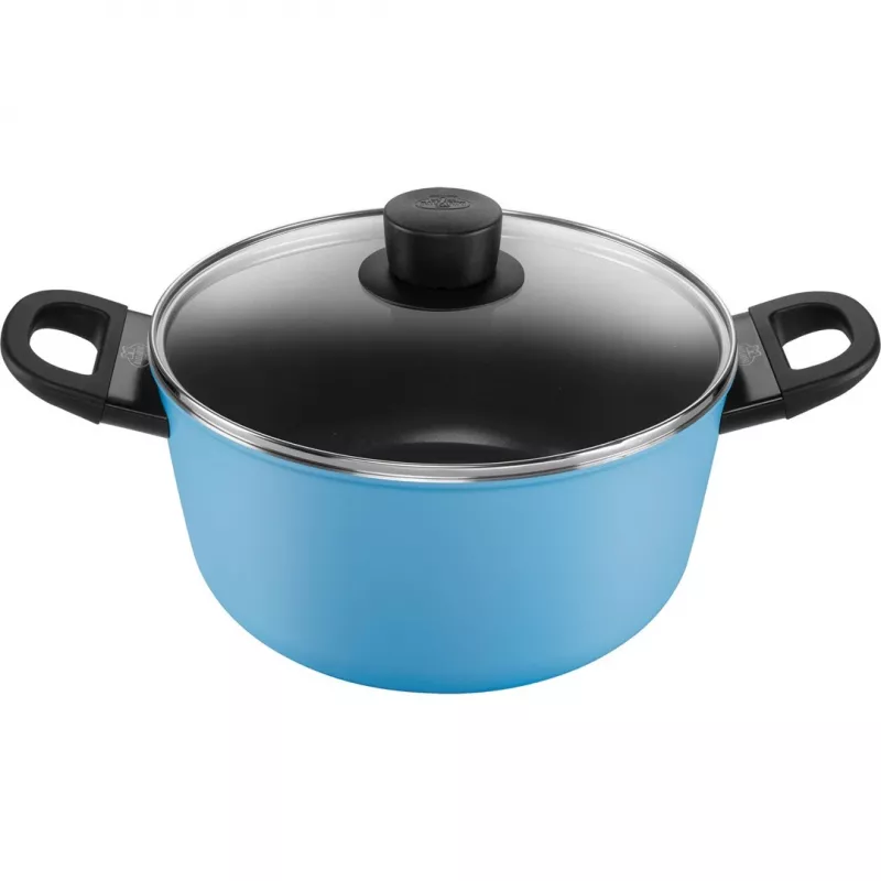 Patelnia Ballarini Caprera 2H 24 cm, nieprzywierająca, niebieska