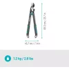 Sekator GARDENA EnergyCut Pro S, rączka 60 cm, szary/turkusowy