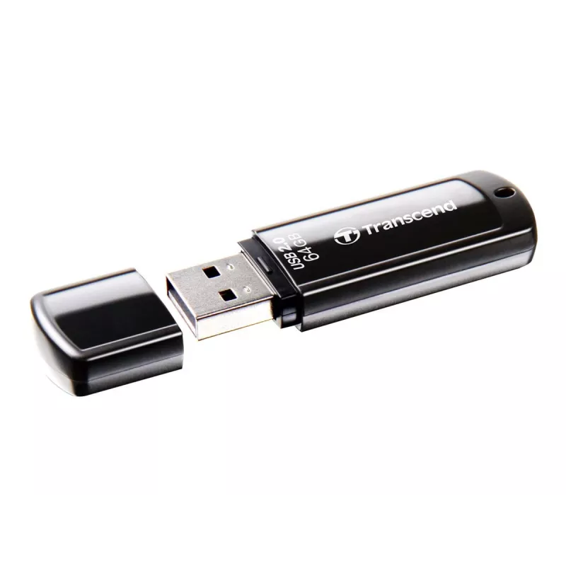 Pamięć USB Transcend JetFlash 350 64 GB, USB 2.0, czarna