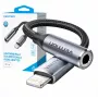 Adapter audio Vention Lightning na 3,5 mm BMBHA, przewodowy adapter Lightning na 3,5 mm z kablem 0,1 m, szary