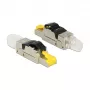 Złącze przewodu RJ45 DeLOCK 86485 Czarny Srebrny Przezroczysty Żółty