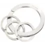 Brelok TROIKA NAIL GUARD Srebrny Stal nierdzewna Wysokość 6 mm Średnica 3,5 cm