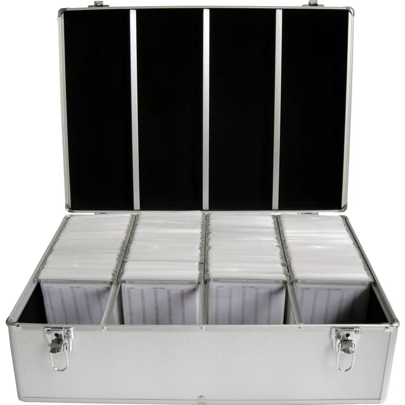 Pudełko na płyty MediaRange BOX78 na 1000 płyt, srebrne