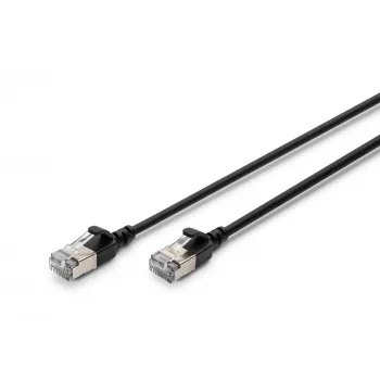 Patch kabel Digitus CAT 6A klasa EA F/FTP 5m Czarny