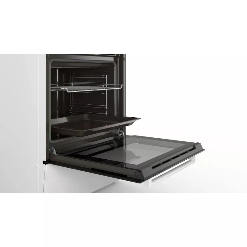 Kuchenka Bosch HKA090220 wolnostojąca elektryczna z płytą ceramiczną biała