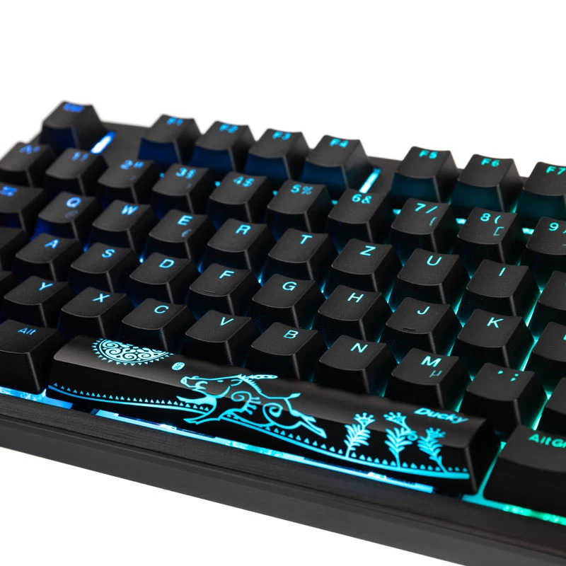 Klawiatura Ducky Shine 7 do gier USB niemiecka czarna
