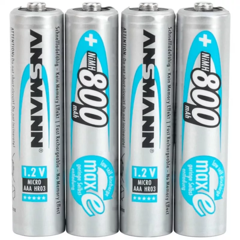 1x4 Ansmann maxE NiMH rech. bat. Micro AAA 800 mAh 5035042