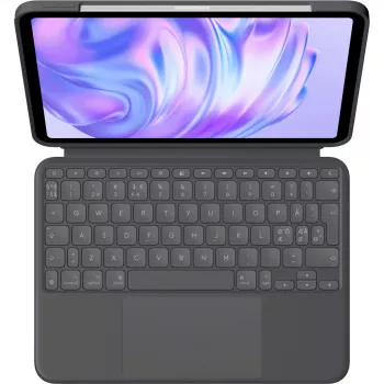 Klawiatura Logitech Combo Touch QWERTY duńska fińska norweska szwedzka Smart Connector grafitowa