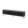 4D szafka RTV ONDA 200x40x35-54 czarny (stojąca lub montowana na ścianie)